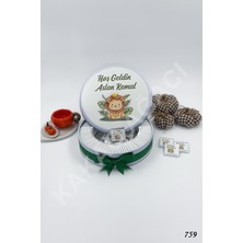 Kakao Ağacı 100 Adet Çimde Aslanlı Erkek Bebek Çikolatası