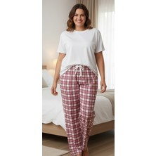 Şerice Kadın Büyük Beden Pamuklu  Nefes Alan Kumaş Pijama Altı (Xl Dan 3xl Bedene Kadar Uyumludur)