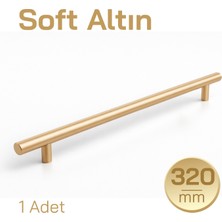 Badem10 (1 Adet) 320MM Soft Altın Metal Mobilya Mutfak Dolap Çekmece Dolabı Kulbu Kulpu Kulpları