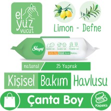 Sleepy Natural Kişisel Bakım Havlusu Çanta Boy 25 Yaprak