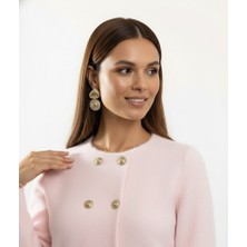 Salome Butik Gold Düğme Detay Yumoş Ceket