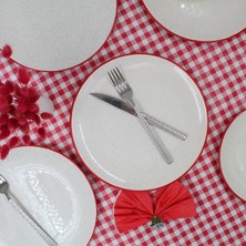 Arna Porselen Kiraz  20 cm  Pasta Tabağı 6 Adet