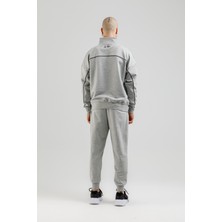 Airlife Sportswear Erkek Dik Yakalı ve Yarım Fermuarlı Sweatshirt Gri