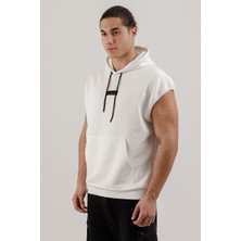 Airlife Sportswear Erkek Kolsuz ve Kapüşonlu Sweatshirt Ekru