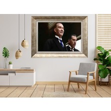 Giyense Gümüş Çerçeveli Atatürk Tablo SV115