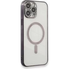 Eco Port iPhone 13 Pro Max Kılıf Magneticsafe Lazer Silikon - Siyah