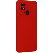 Najmaddin Newface Xiaomi Redmi 10C Kılıf Nano Içi Kadife Silikon - Kırmızı