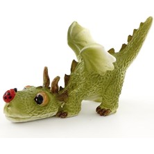 Liora Top 4414 Minyatür Bahçesi ve Teraryum Uğur Böceği Heykeli ile Oynayan Mini Ejderha, Küçük