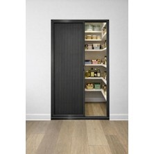 Kamataş Plise Akordiyon Sürme Kapı Istenilen Ölçüde Yapılır (Max 110X240) Antrasit Perde