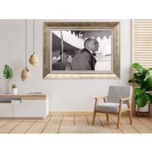 Giyense Gümüş Çerçeveli Atatürk Tablo SV235
