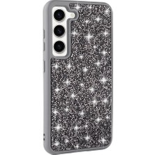 ZM Store Galaxy S23 Uyumlu Kılıf Parlak Taşlı Tasarım Işıltılı Pırlanta Kapak