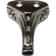 Aesco Eco Lounge Moda Taşlı Ahşap, Mdf, Sunta Sandık Ayağı, Kutu Ayak 3,5 cm - Nikel