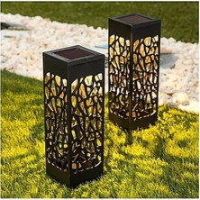 Aesco Dekoratif Solar Güneş Enerjili Bahçe Aydınlatması Yürüyüş Yolu Seti (6 Adet)