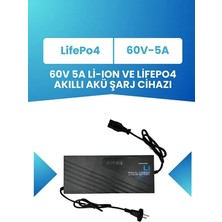 Electroll 60V Lifepo₄ Batarya Için 60V Uzun Ömürlü Akıllı Şarj Aleti (73V. 5A 20S Lifepo₄)