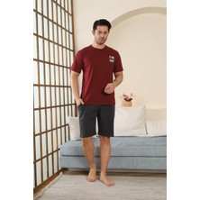 Seboteks %100 Pamuklu Kısa Kollu Cepli Erkek Şortlu Pijama Takımı 2015