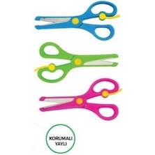 Fixpoint Tekil Pembe Korumalı Yaylı Okul Makası Ölçülerle Eğlenceli Kesim Deneyimi Sunar