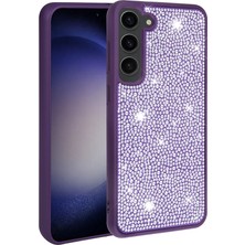 ZM Store Galaxy S23 Uyumlu Kılıf Işıltılı Parlak Taşlı Tasarım Ston Kapak