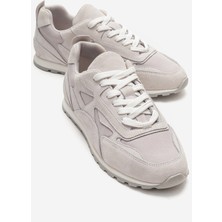 Luvi Sahra Buz Süet Hakiki Deri Kadın Sneaker