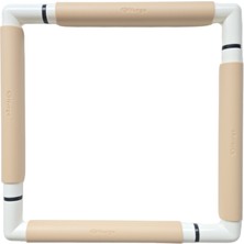 Nurge 29X29 cm Klipsli Nakış Kasnağı Bej