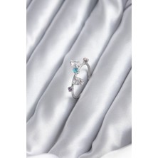 Similar Gümüş Renk Renkli Zirkon Taşlı Kadın Yüzük - TJ-BYK2843