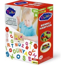 Shoplet Ahşap Kasalı Renkli Harfler 33 Parça