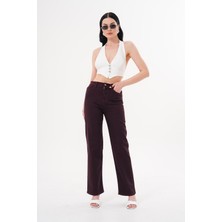 Kadın Bol Paça Kot Pantolon