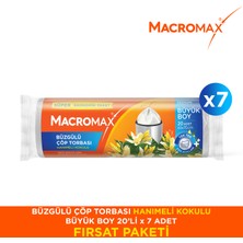 Macromax Büzgülü Çöp Torbası Büyük Boy Hanımeli 20’li X7