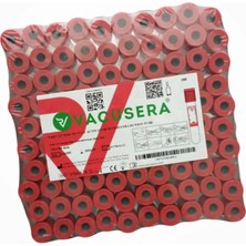 Vacusera Vakumlu Boş Kan Alma Tüpü Kırmızı Kapak 9 ml - 100'LÜ Paket