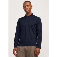 Jack & Jones Jack&jones 12259645 Jprccrodney Polo Yaka Ince Uzun Kol Tsh