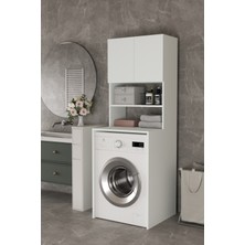 GaniHome Vera-2 Çamaşır Makina Dolabı kapaklı