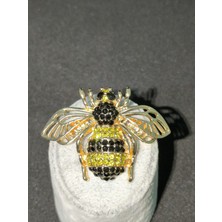 Vulwox Taşlı Kraliçe Arı Broş