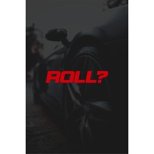 Quart Aksesuar 8 x 1,5 cm Roll Sticker Motor Araba Cam Sticker