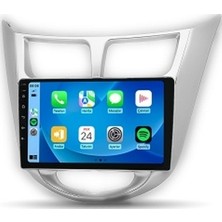 Navi2Go Hyundai Accent Blue 2010-2019 Gri 4gb Ram 64GB Hafıza 8 Çekirdek Carplay Android Multimedya