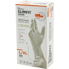 Reflex Slimfit Glove KOD-028 L-Xl Krem Pudrasız Muayene Eldiven 100LÜ (5508) ARLSTRTCH-RSG3256