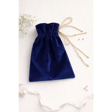 Buem Shop Noctura Mini Kese 10X15 cm | Lacivert Kadife Hediye & Takı Kesesi