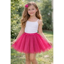 Hayal Alem Kız Çocuk Kabarık Tütü Etek 23 Nisan Gösteri Parti Kostüm