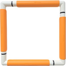 Nurge 21X21 cm Klipsli Nakış Kasnağı Turuncu