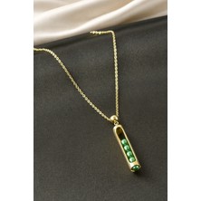 Bijuteri Net Çubuk Top Çelik Kolye