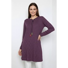 SSO Tunik Simli Triko Ip Detaylı Kolları Lastikli Tesettür Giyim