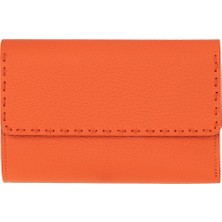 BloominBag Arc Wallet Terracotta Pebble Hakiki Deri Kartlıklı Manyetik Cüzdan