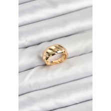 Similar Gold Renk Bombeli Sarmal Yüzük - TJ-BYK3908