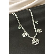 Bijuteri Net Hayat Ağacı Çelik Kolye