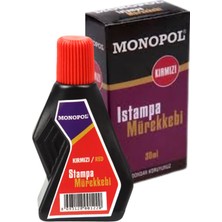 Monopol 1122 Istampa Mürekkebi 30 ml Kırmızı – Canlı Renk, Kalıcı Damga