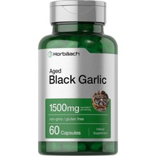 Horbaach Aged Black Garlic 1500 Mg 60 Capsules