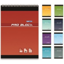 Gıpta Bloknot Pro-Block Spiralli Çizgili 40 Yp A4