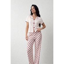 Nisanca Luna Touch Ekstra Yumuşak Yazlık Kadın Pijama Takımı – Düğmesiz, Kısa Kollu, Büyük Beden Kadın Pijama (S–5xl)