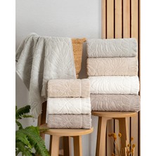 Hazangülü Collection Buldan Üretimi Çeyizlik Deluxe Jakarlı Girit 4'lü El/yüz Havlusu I 50X90