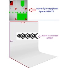 Novatechpro 150X200 cm White Screen Beyaz Fon Perde Foto ve Ürün Çekimleri Için Backdrop Background
