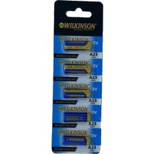K-Yonlineticaret Wılkınson 23A V23GA MN21 12V Alkalin Pil Kepenk Anahtar Pili Beşli Paket