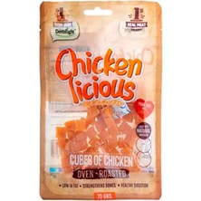 Dentalight Chicken Cube Tavuk Etli Köpek Ödül Küpleri 70 gr
